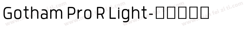 Gotham Pro R Light字体转换
